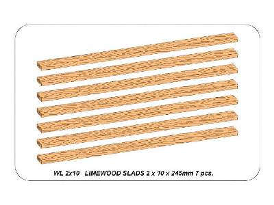 Limewood slats 2 x 10 x 245mm x 7 pcs. - image 4
