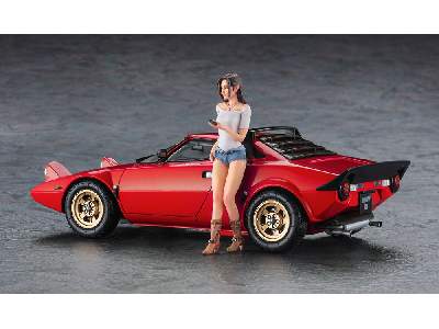 Lancia Stratos Hf Stradale W/Italian Girl's Figure - image 2