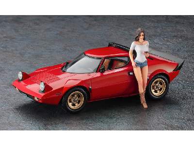 Lancia Stratos Hf Stradale W/Italian Girl's Figure - image 3