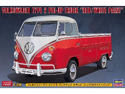 Volkswagen Type 2 Pick-up Truck Red/White Paint - image 1