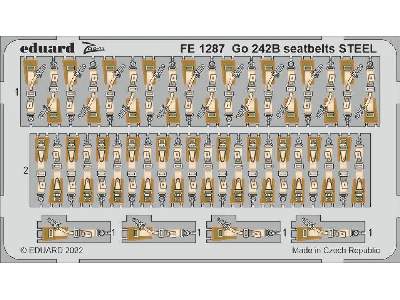 Go 242B seatbelts STEEL 1/48 - ICM - image 1