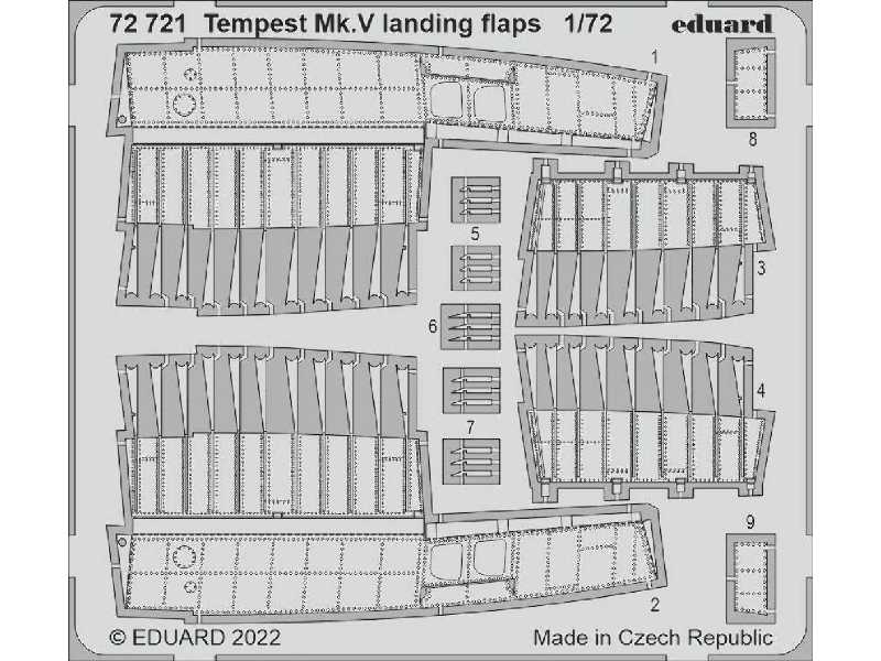Tempest Mk. V landing flaps 1/72 - AIRFIX - image 1