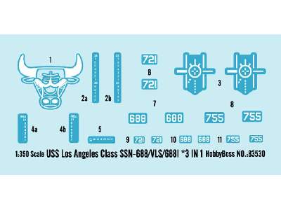 USS Los Angeles Class SSN-688/VLS/688I - 3 IN 1 - image 3