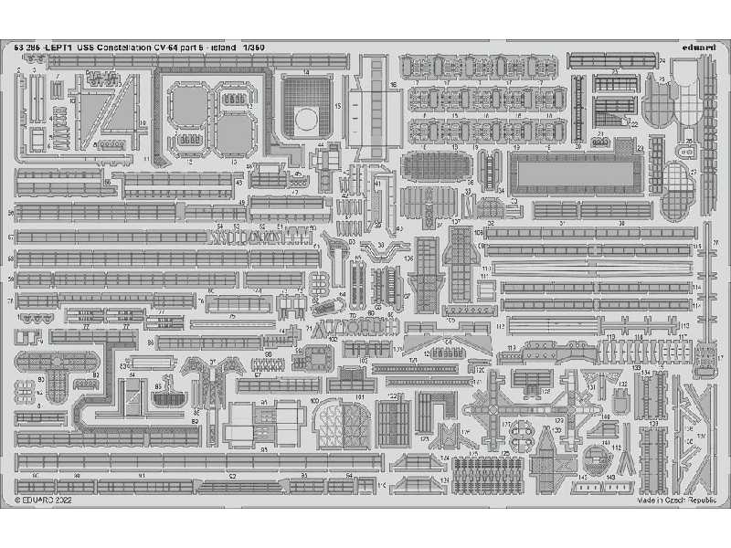 USS Constellation CV-64 part 5 - island 1/350 - TRUMPETER - image 1