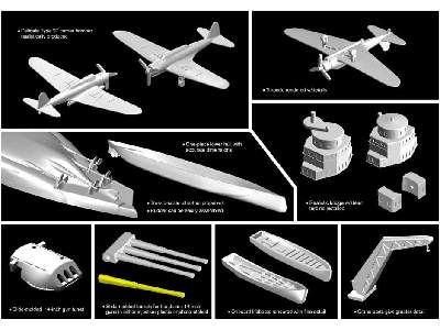 U.S.S. Arizona BB-39 w/IJN Type 97 Kate Carrier Bomber - image 2