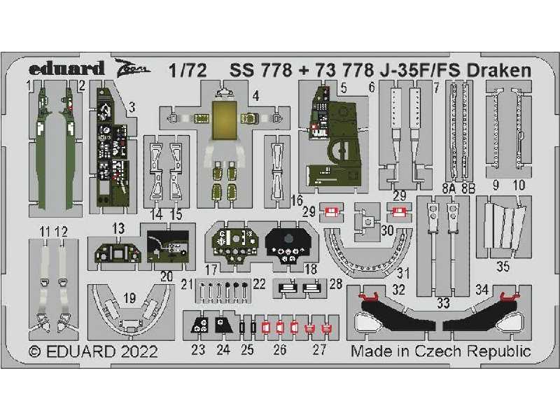 J-35F/ FS Draken 1/72 - HOBBY 2000 - image 1