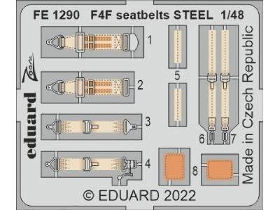 F4F seatbelts STEEL 1/48 - EDUARD - image 1