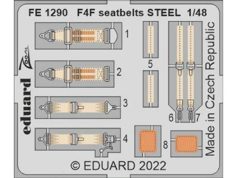 F4F seatbelts STEEL 1/48 - EDUARD - image 1