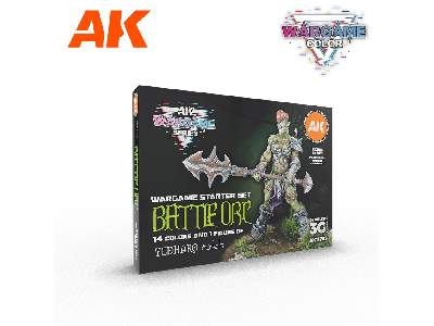 Battle Orc - Wargame Starter Set - 14 Colors & 1 Figure - image 1