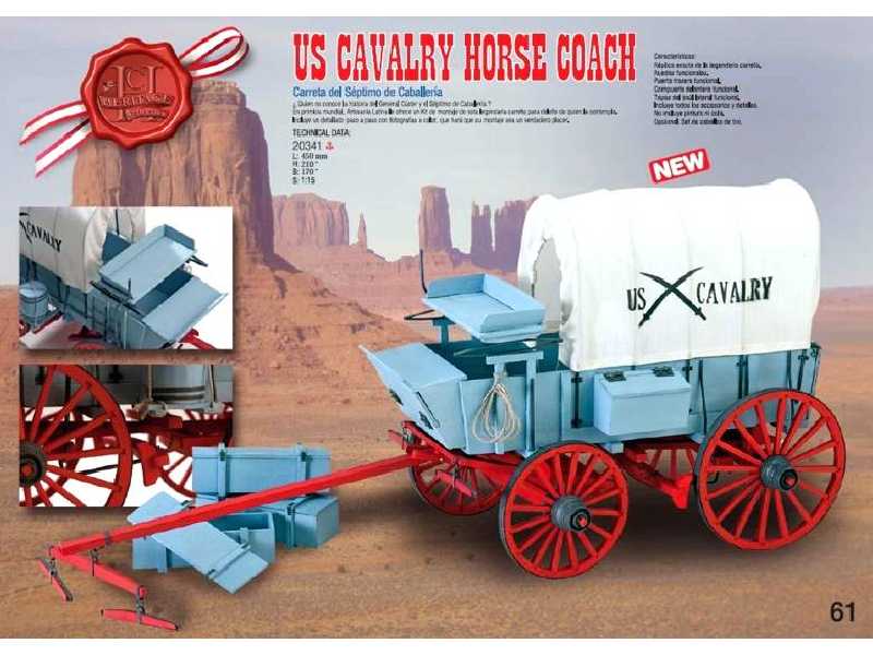 US 7th Cavalry Horse Coach - image 1