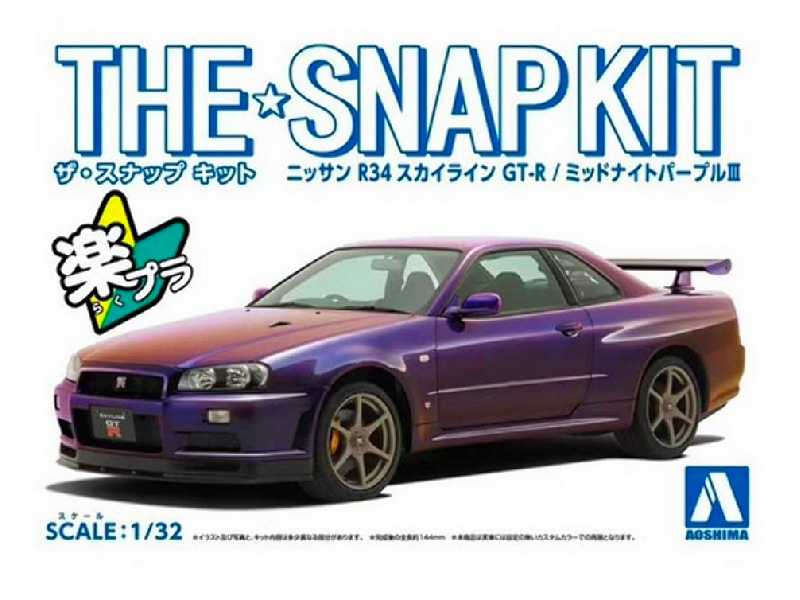 Snap Kit#11-c Nissan R34 Skyline Gt-r Midnight Purple Iii - image 1