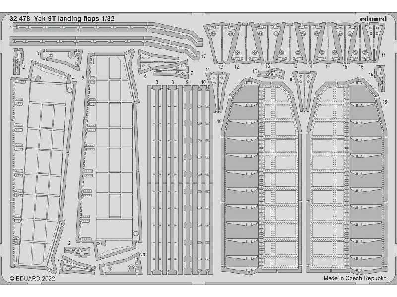 Yak-9T landing flaps 1/32 - ICM - image 1