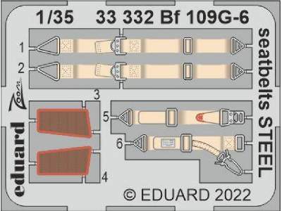 Bf 109G-6 seatbelts STEEL 1/35 - BORDER MODEL - image 1