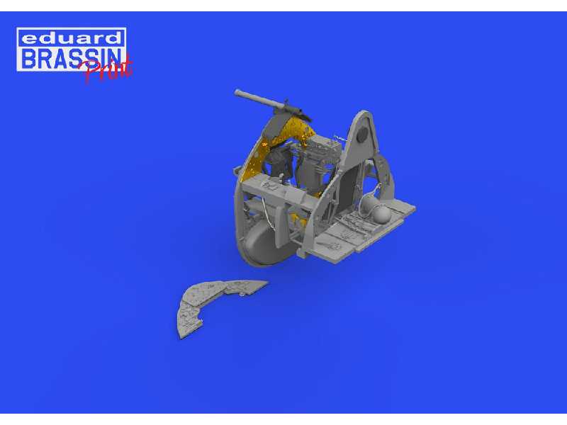 F4F-3 cockpit w/  telescopic gun sight PRINT 1/48 - EDUARD - image 1