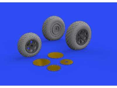 P-38J wheels 1/48 - TAMIYA - image 7