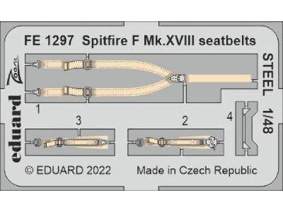 Spitfire F Mk. XVIII seatbelts STEEL 1/48 - AIRFIX - image 1