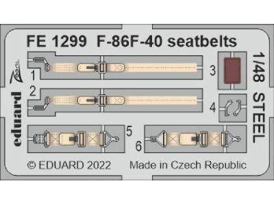 F-86F-40 seatbelts STEEL 1/48 - AIRFIX - image 1