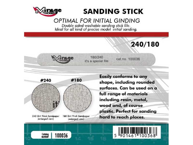 Sanding Stick 180/240 - image 1