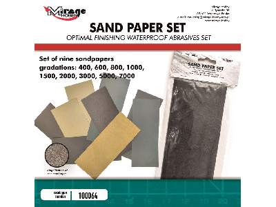 Sand Paper Set (Optimal Finishing Waterproof Abrasives Set) - image 1