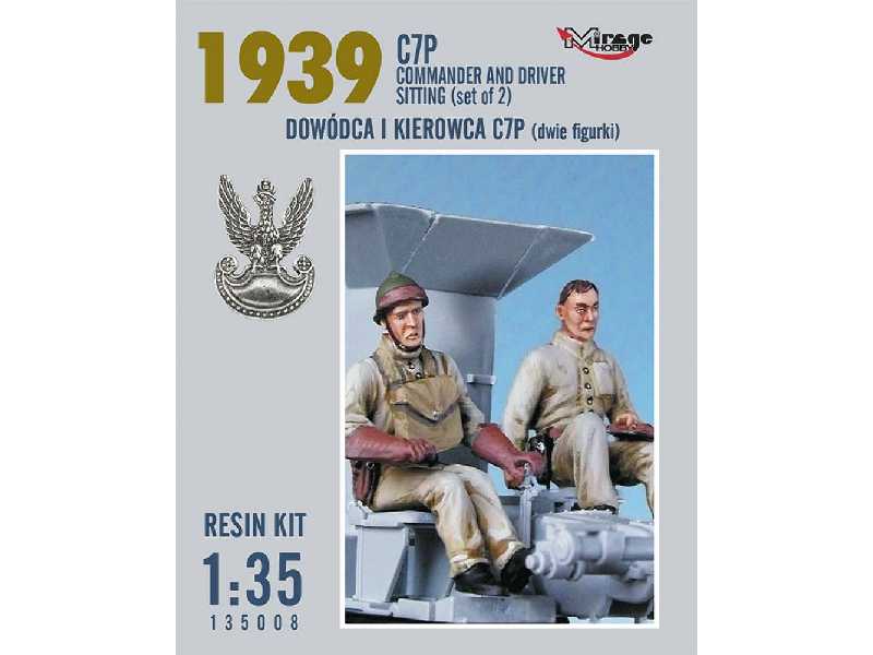 Dowódca I Kierowca C7p (2 Figurki) (Rok 1939) (Resin Kit) - image 1