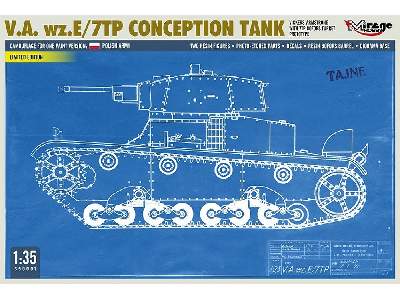 V.A. Wz.E/7tp Czołg Koncepcyjny Vickers-armstrong Prototyp Z Wieżą 7tp Bofors - image 2