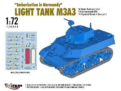 Le Débarquement De Normandie Light Tank M3a3. 2nd Adgen. Leclerc,gtl,12th Regiment Of Chasseurs Of Africa, Part 2 - image 2