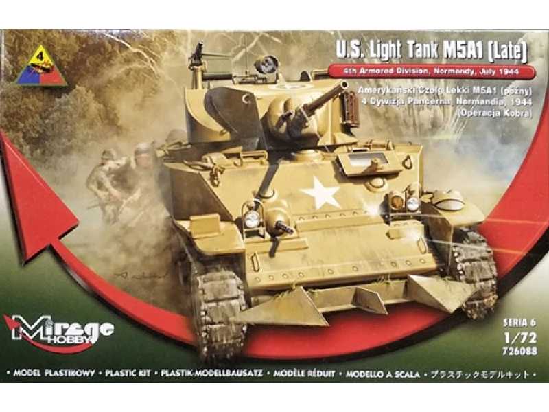 Us Light Tank M5a1 (Late) 4th Armoured Division, Normandy, July 1944 - image 1 Us Light Tank M5a1 (Late) 4th Armoured Division, Normandy, July 1944 - image 1