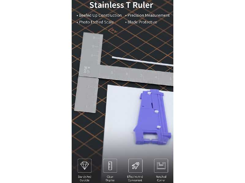 Sst-01 Stainless Steel T-ruler - image 1