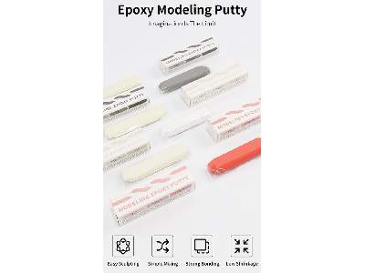 Mep-02 Modeling Epoxy Putty, Color White - image 2