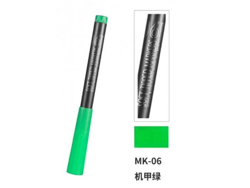 Mk-06 Mecha Green Soft Tipped Marker Pen - image 1