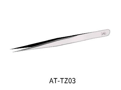 At-tz03 Stainless Steel Tweezers With Straight Tip - image 1