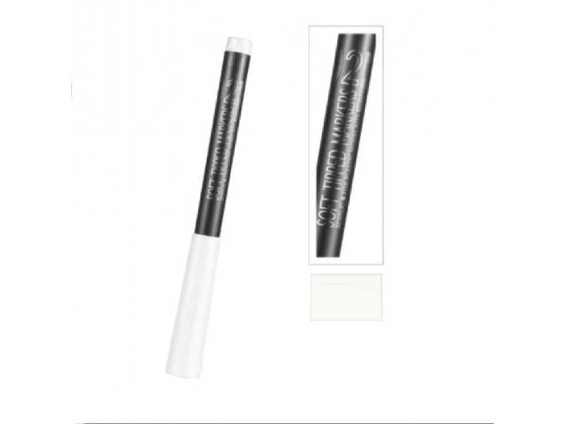 Mk-02 White Soft Tipped Marker Pen - image 1