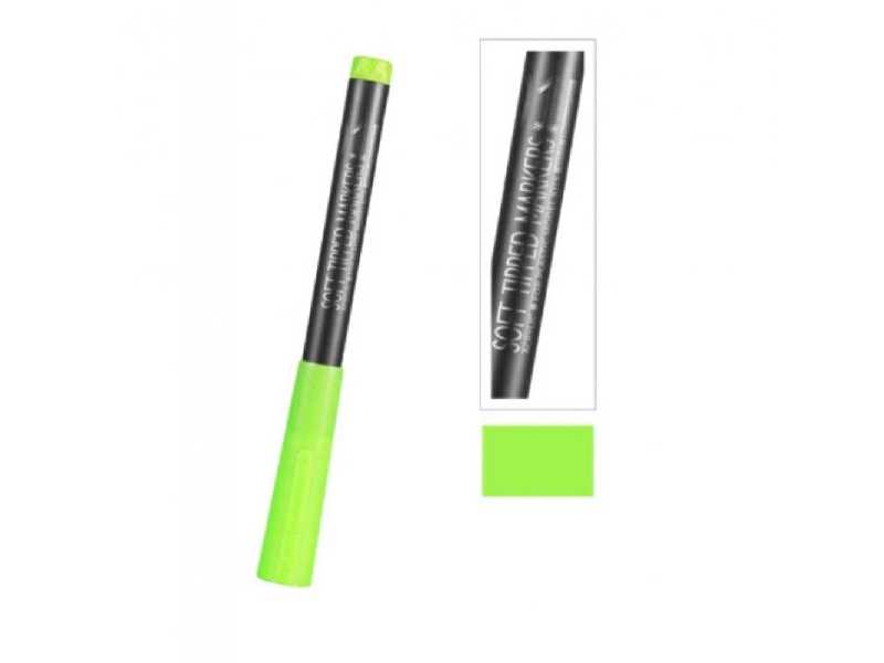 Mkf-01 Flourescent Green Soft Tipped Marker Pen - image 1