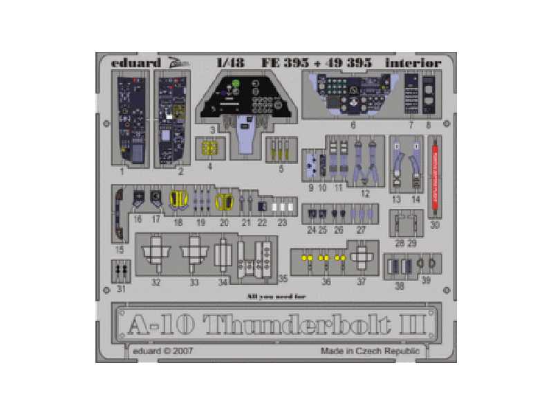 A-10 interior 1/48 - Hobby Boss - image 1