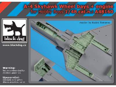 A-4 Skyhawk Wheel Bays+ Engine For Hobby Boss - image 1