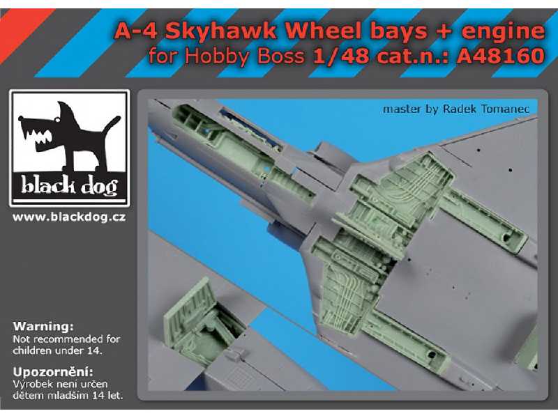 A-4 Skyhawk Wheel Bays+ Engine For Hobby Boss - image 1