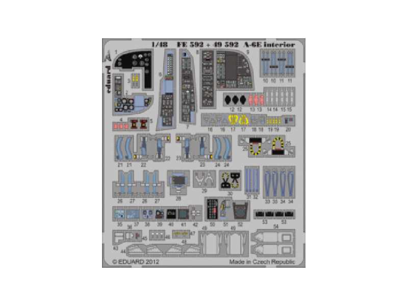 A-6E interior S. A. 1/48 - Kinetic - image 1