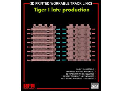 3d Printed Workable Track Links For Tiger I Late Production - image 1