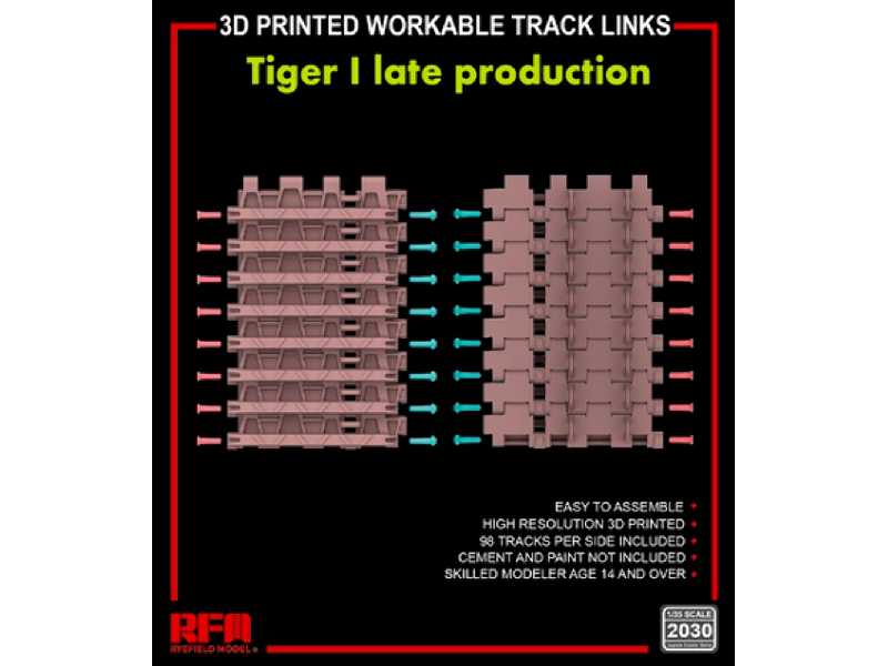 3d Printed Workable Track Links For Tiger I Late Production - image 1