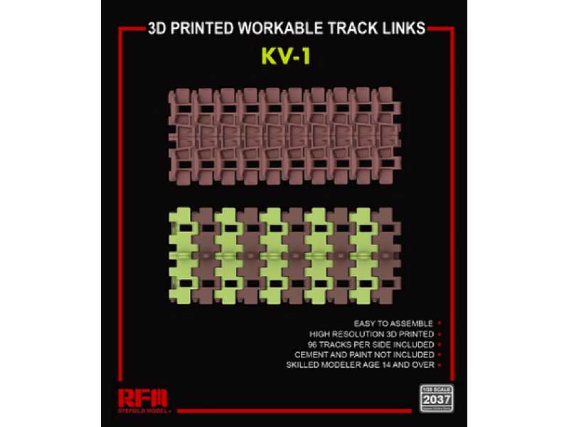 3d Printed Workable Track Links For Kv-1 - image 1
