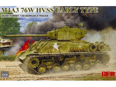 M4a3 76w Hvss Early Type D82081 Turret T - 66 Track - image 1