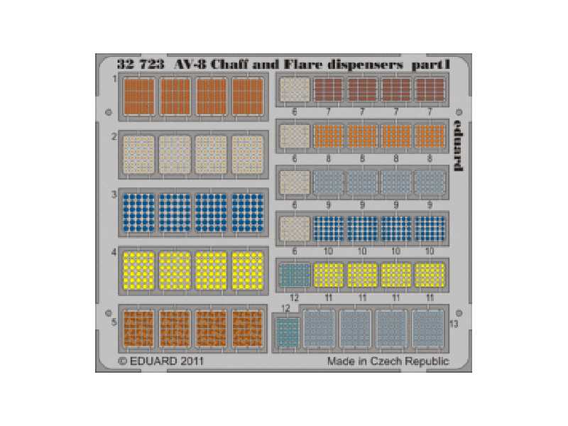 AV-8 Chaff and Flare dispensers 1/32 - Trumpeter - image 1