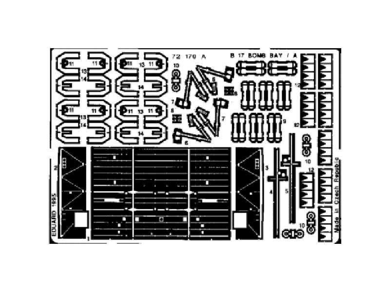 B-17E/ F/G bomb bay 1/72 - Academy Minicraft - image 1