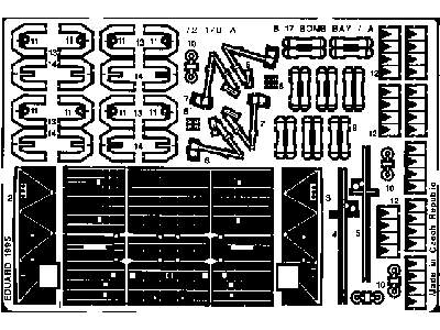 B-17E/ F/G bomb bay 1/72 - Academy Minicraft - image 2