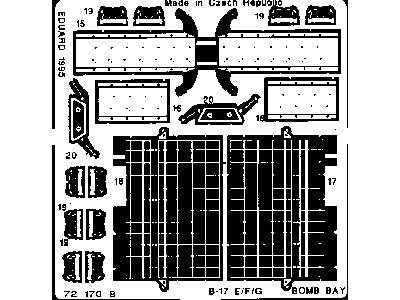 B-17E/ F/G bomb bay 1/72 - Academy Minicraft - image 3