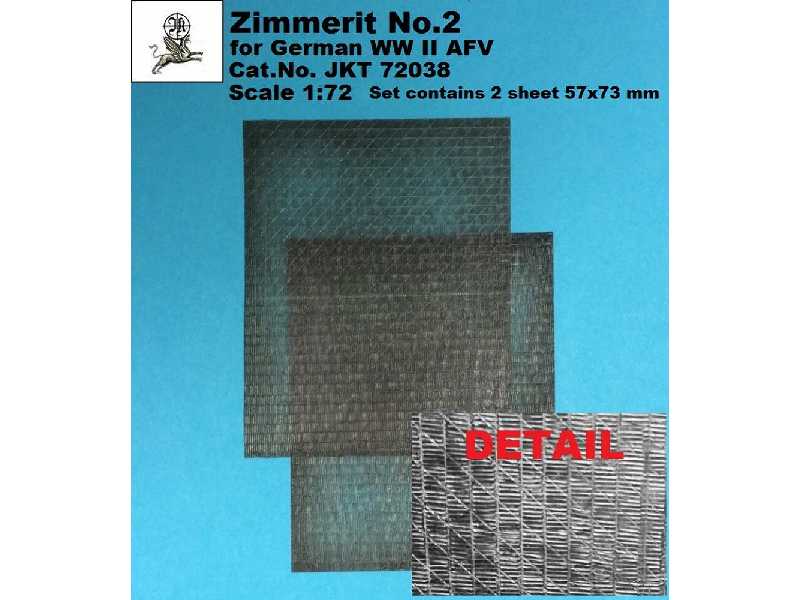 Zimmerit No. 2 For German Ww Ii Afv - 57 X 73 Mm - image 1