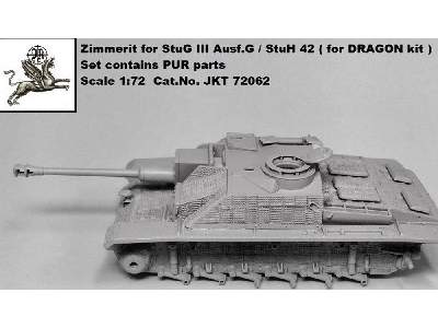 Zimmerit For Stug Iii Ausf. G / Stuh 42 - Alkett (For Dragon Kit) - image 1