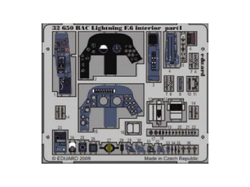 BAC Lightning F.6 interior S. A. 1/32 - Trumpeter - image 1