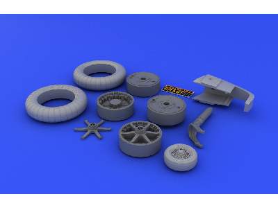 Bf 109E wheels 1/32 - Eduard - image 4