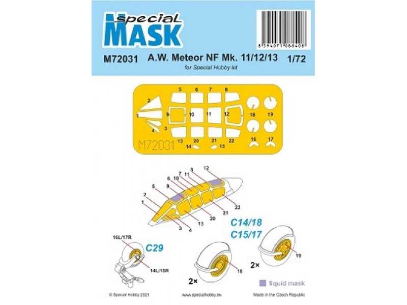 A.W. Meteor Nf Mk.11/12/13 (For Special Hobby Kit) - image 1